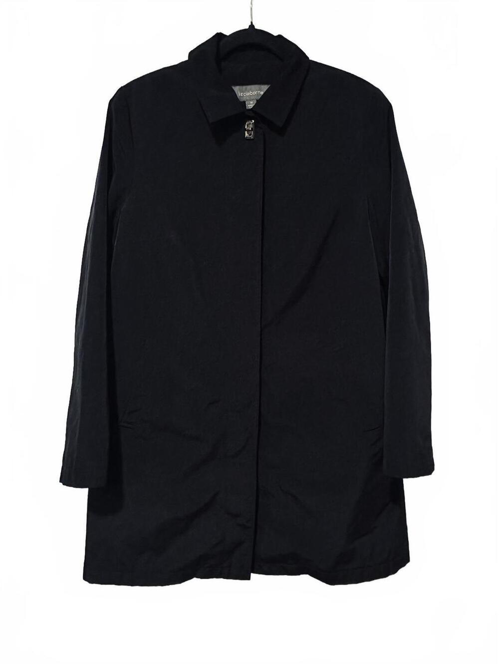 Liz Claiborne black rain coat